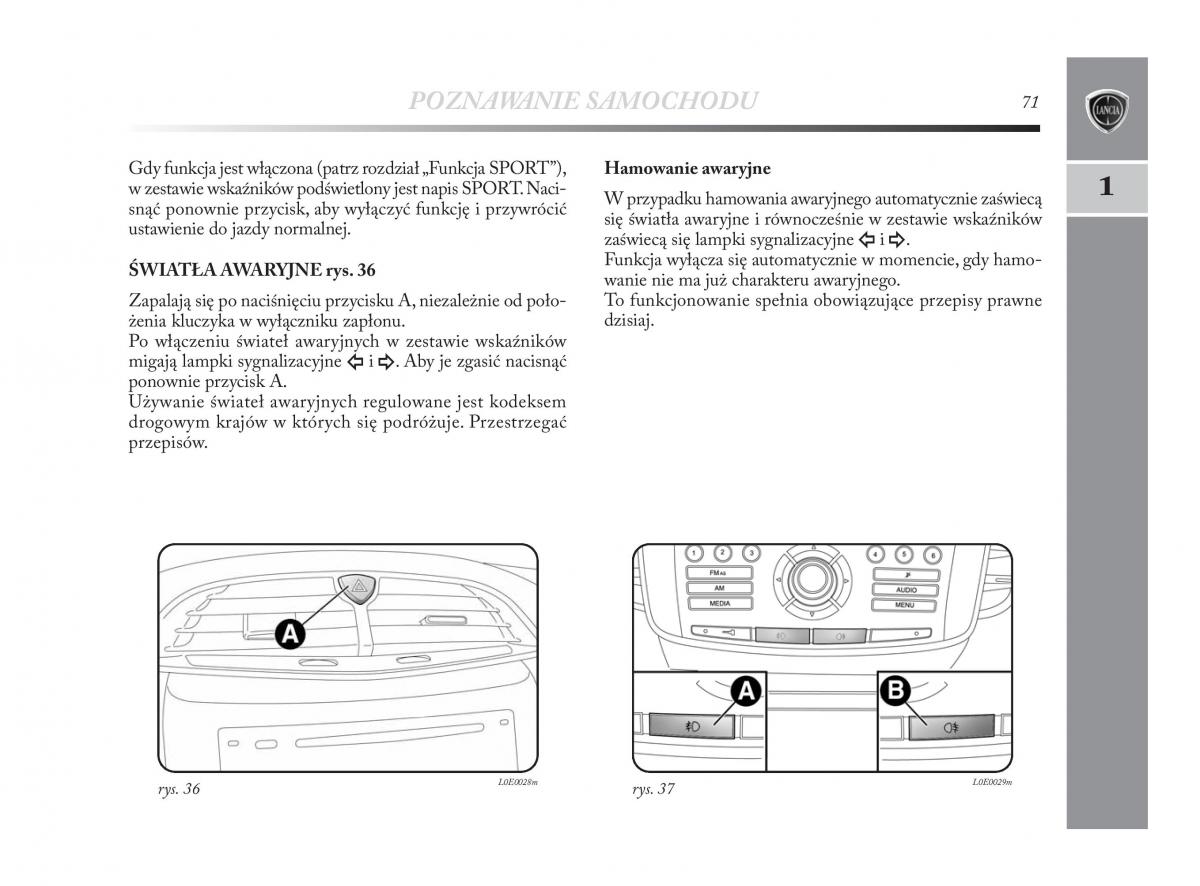 Lancia Delta Chrysler Delta instrukcja obslugi / page 72