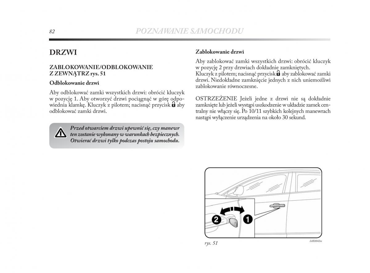 Lancia Delta Chrysler Delta instrukcja obslugi / page 83