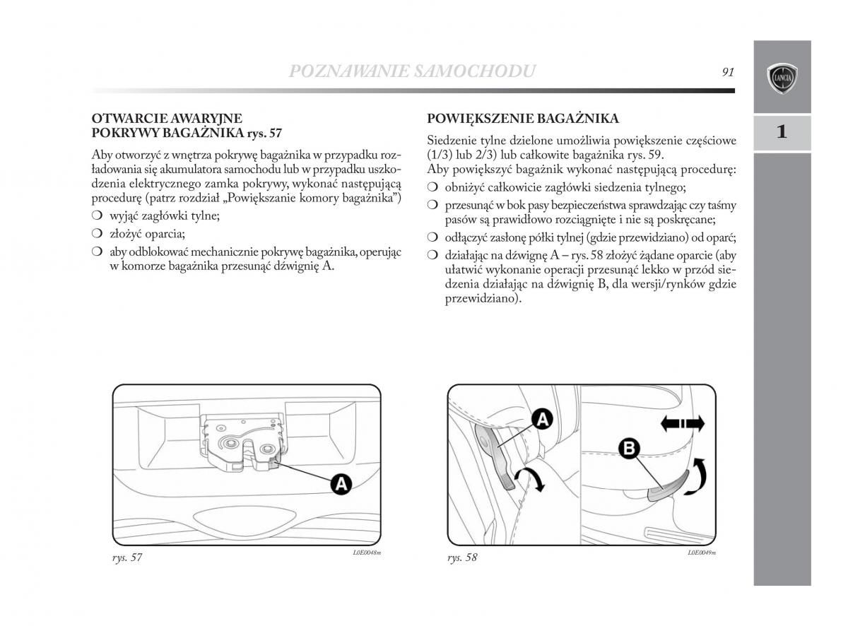 Lancia Delta Chrysler Delta instrukcja obslugi / page 92