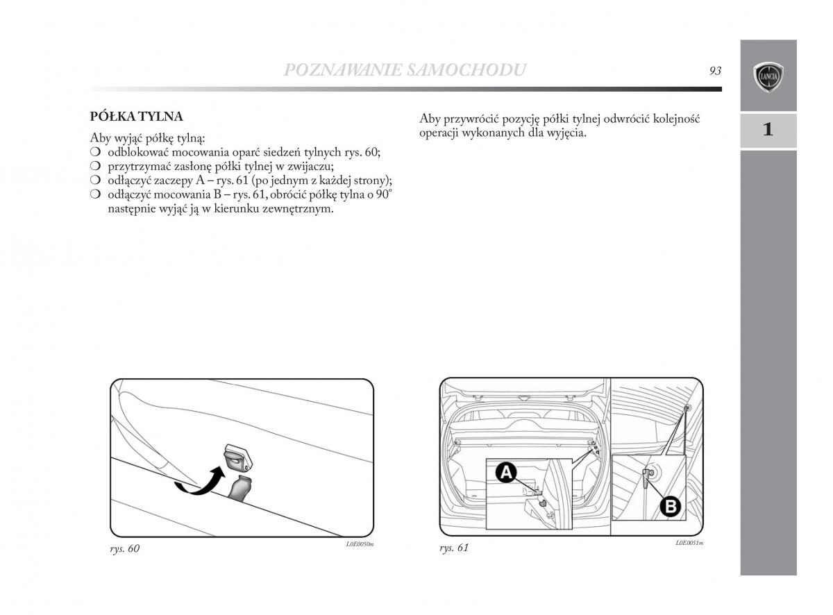 Lancia Delta Chrysler Delta instrukcja obslugi / page 94