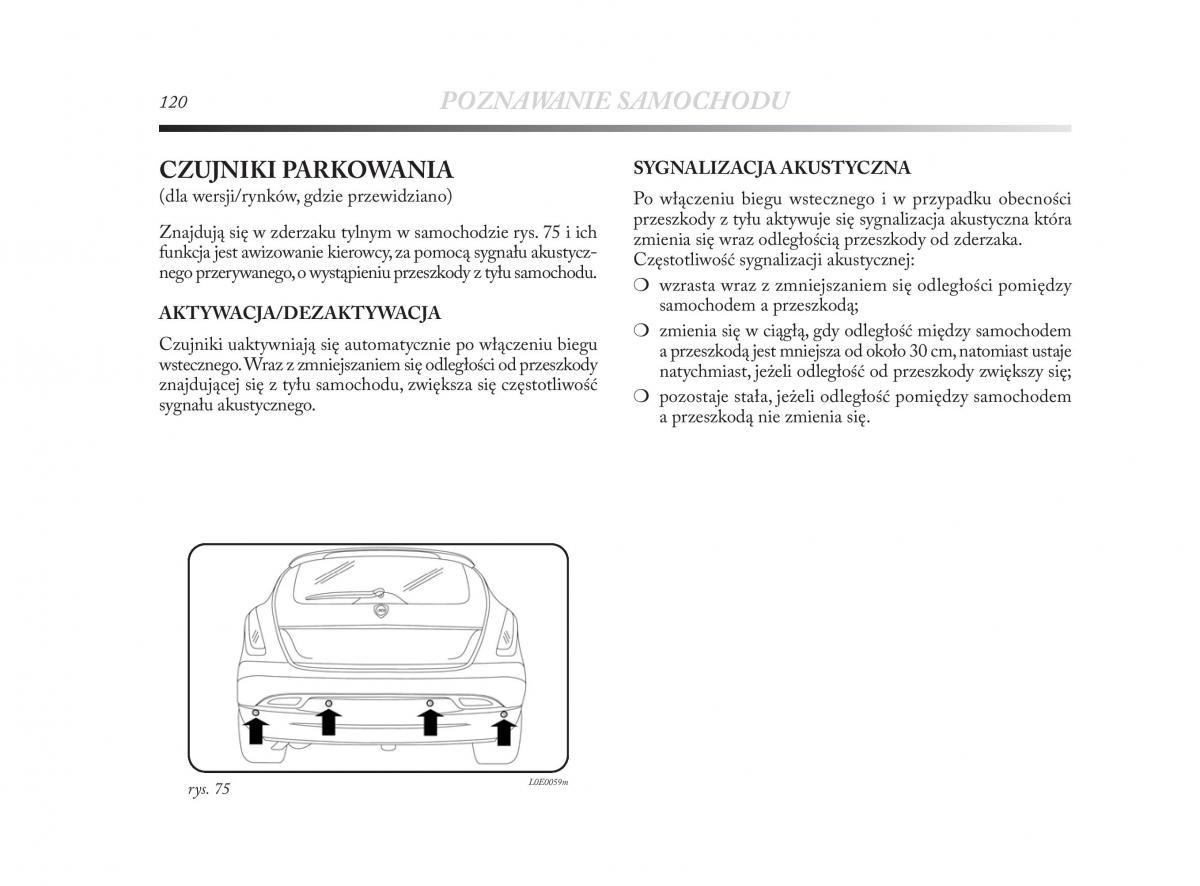 Lancia Delta Chrysler Delta instrukcja obslugi / page 121