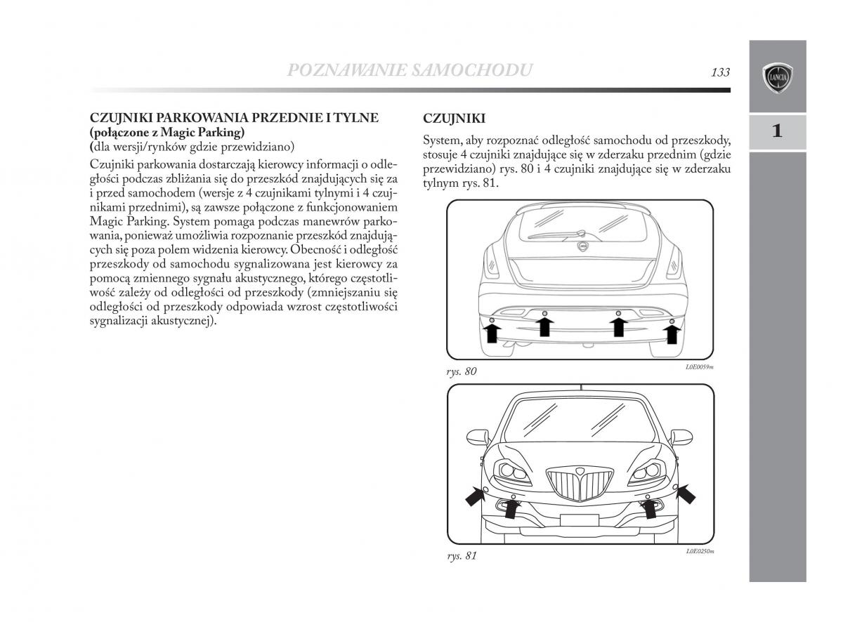 Lancia Delta Chrysler Delta instrukcja obslugi / page 134