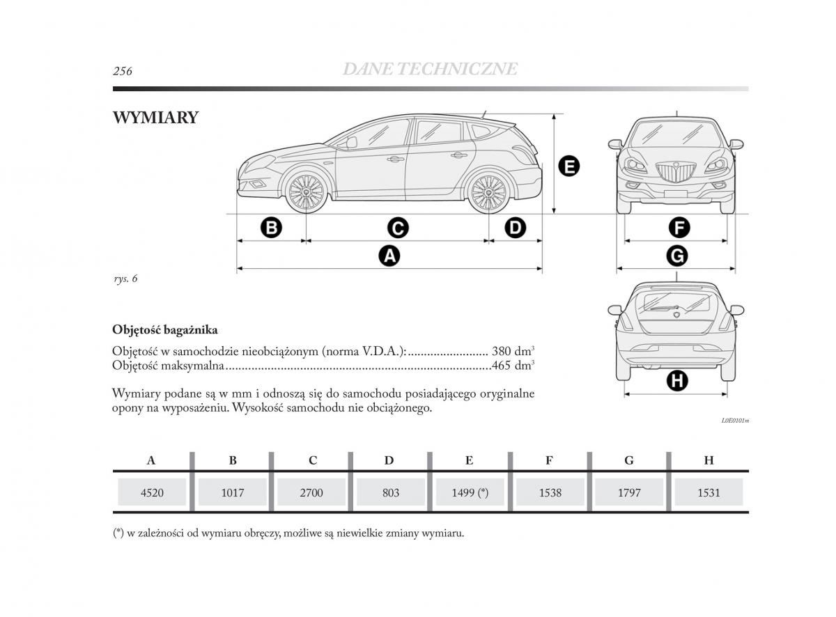 Lancia Delta Chrysler Delta instrukcja obslugi / page 257