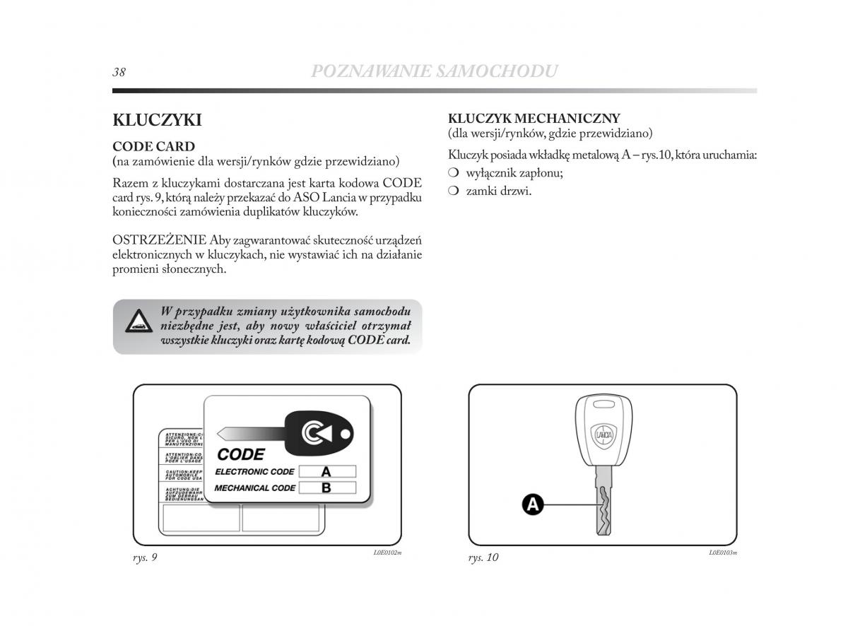 Lancia Delta Chrysler Delta instrukcja obslugi / page 39