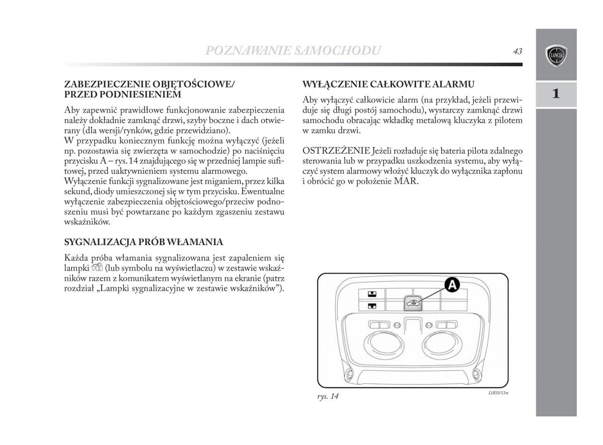 Lancia Delta Chrysler Delta instrukcja obslugi / page 44