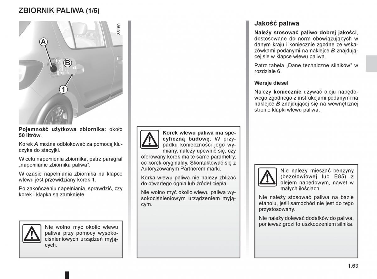 Dacia Sandero II 2 instrukcja obslugi / page 67