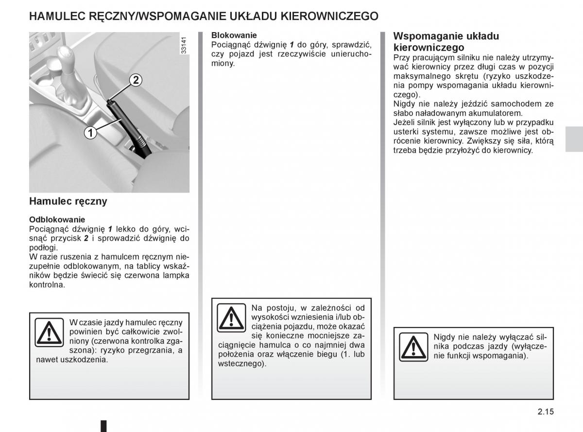 Dacia Sandero II 2 instrukcja obslugi / page 87