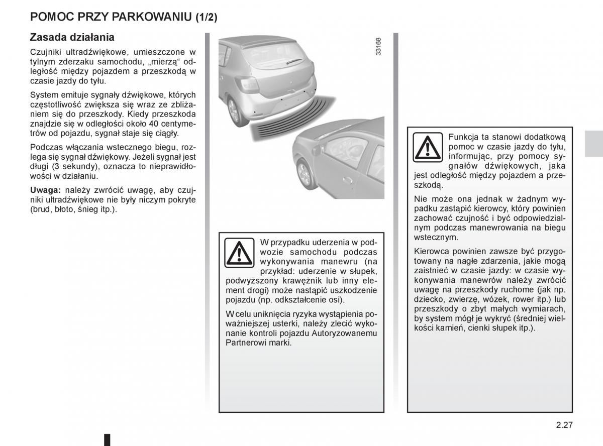 Dacia Sandero II 2 instrukcja obslugi / page 99