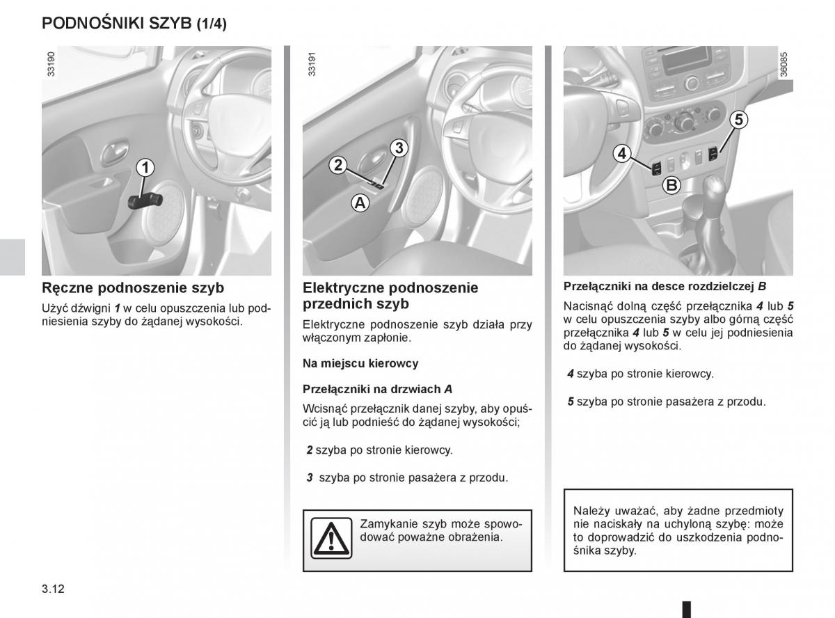 Dacia Sandero II 2 instrukcja obslugi / page 112