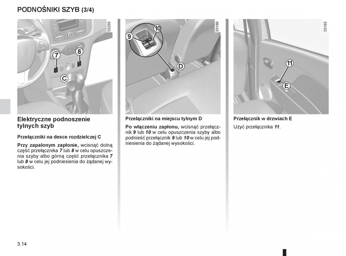 Dacia Sandero II 2 instrukcja obslugi / page 114