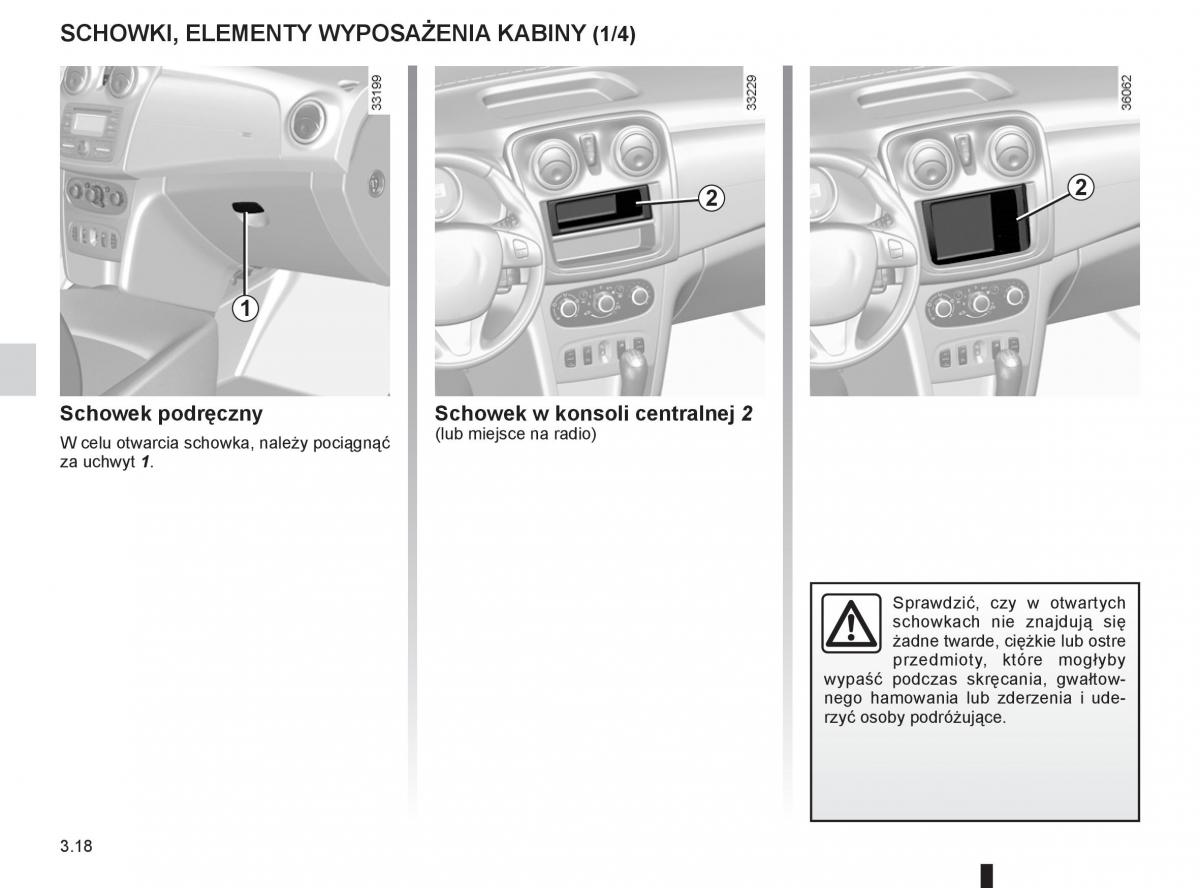 Dacia Sandero II 2 instrukcja obslugi / page 118