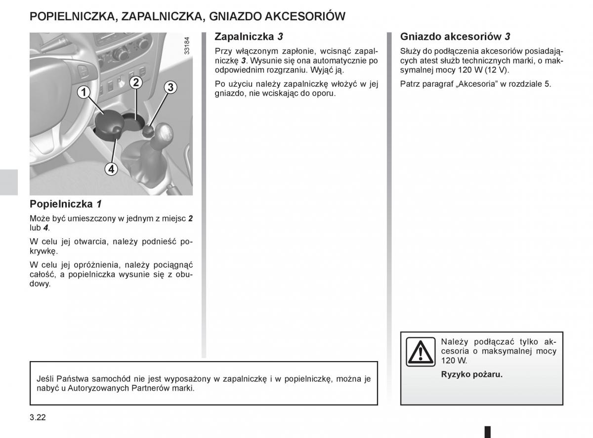 Dacia Sandero II 2 instrukcja obslugi / page 122