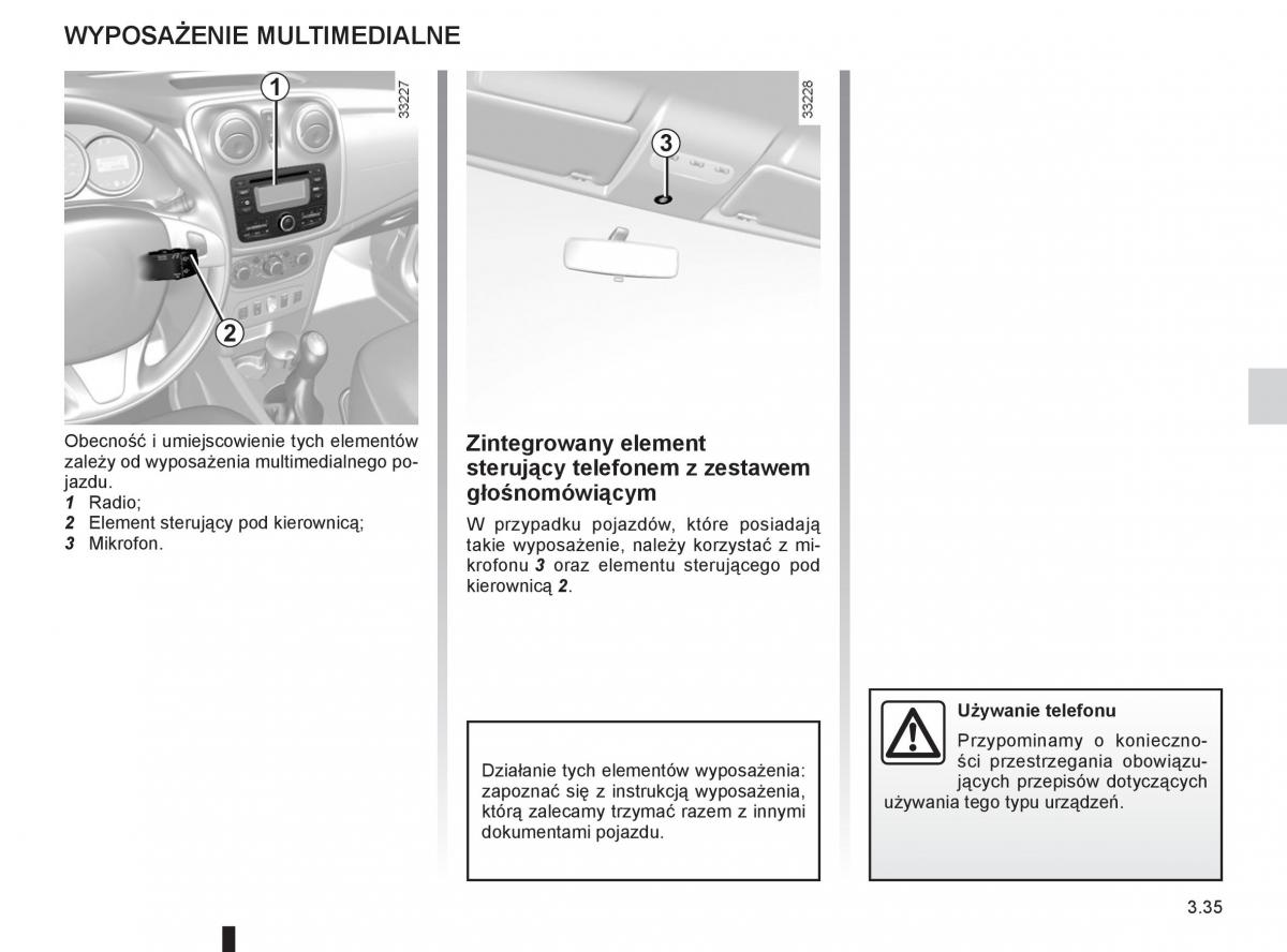 Dacia Sandero II 2 instrukcja obslugi / page 135