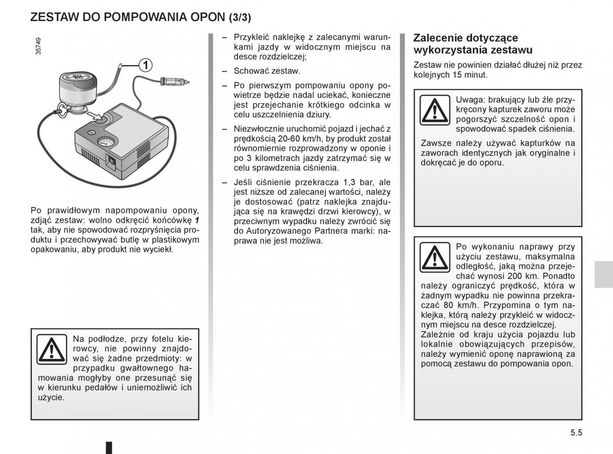 Dacia Sandero II 2 instrukcja obslugi / page 157