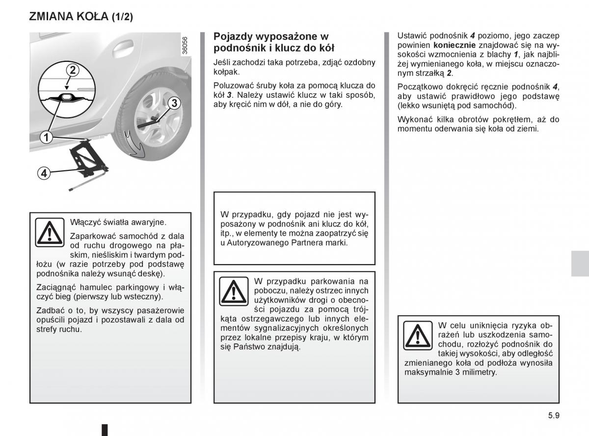 Dacia Sandero II 2 instrukcja obslugi / page 161