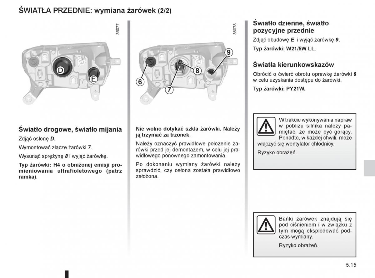 Dacia Sandero II 2 instrukcja obslugi / page 167