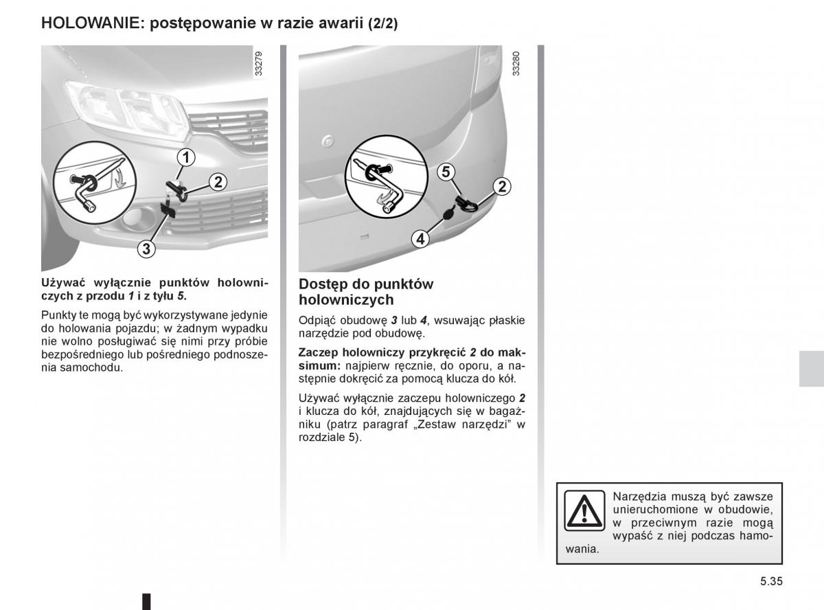 Dacia Sandero II 2 instrukcja obslugi / page 187