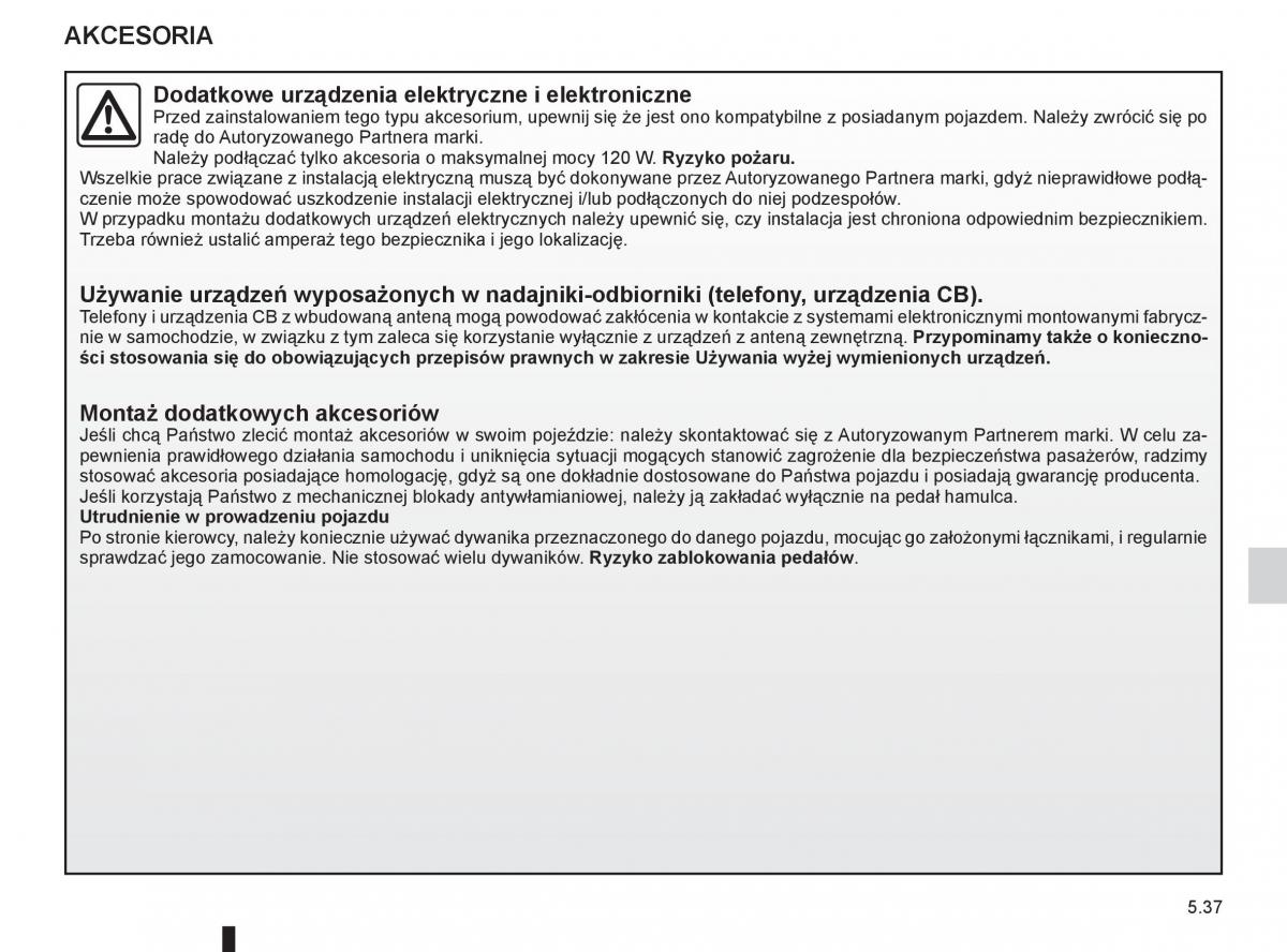 Dacia Sandero II 2 instrukcja obslugi / page 189