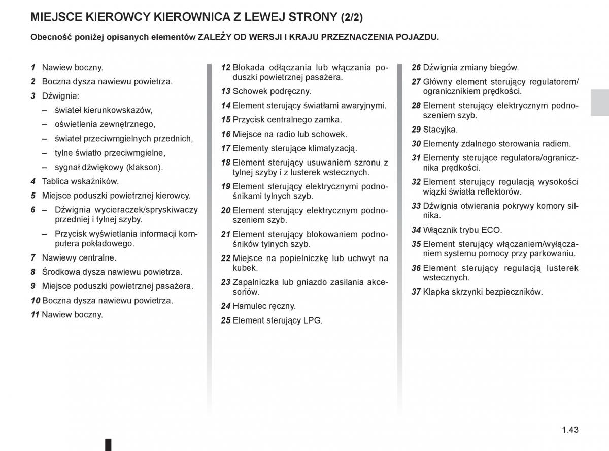 Dacia Sandero II 2 instrukcja obslugi / page 47