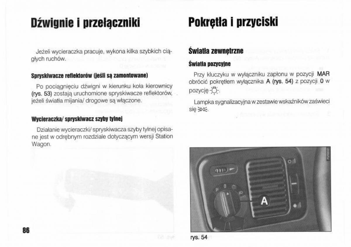 Lancia Kappa instrukcja obslugi / page 88