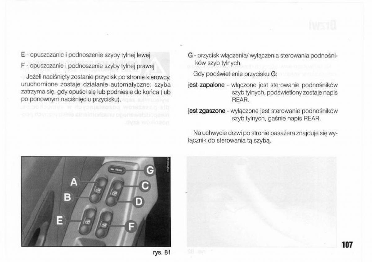 Lancia Kappa instrukcja obslugi / page 109