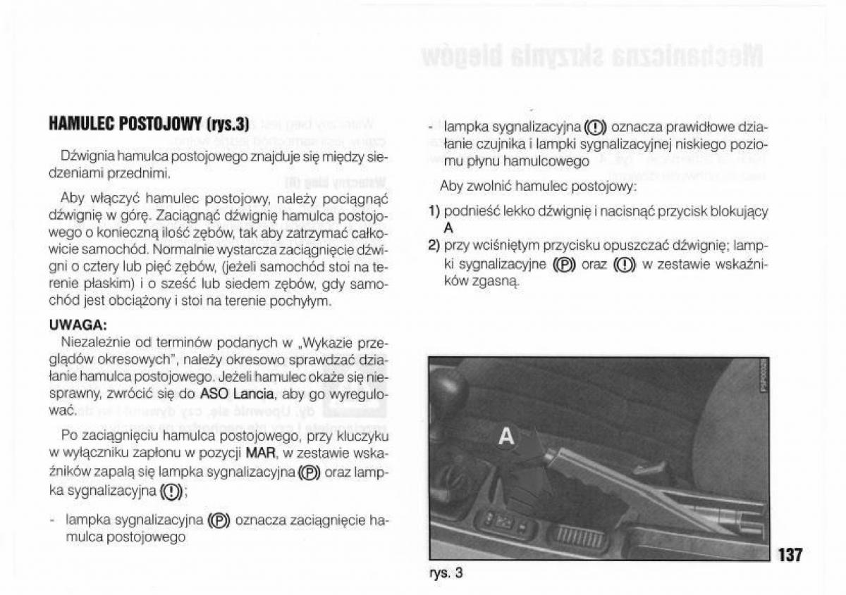 Lancia Kappa instrukcja obslugi / page 139