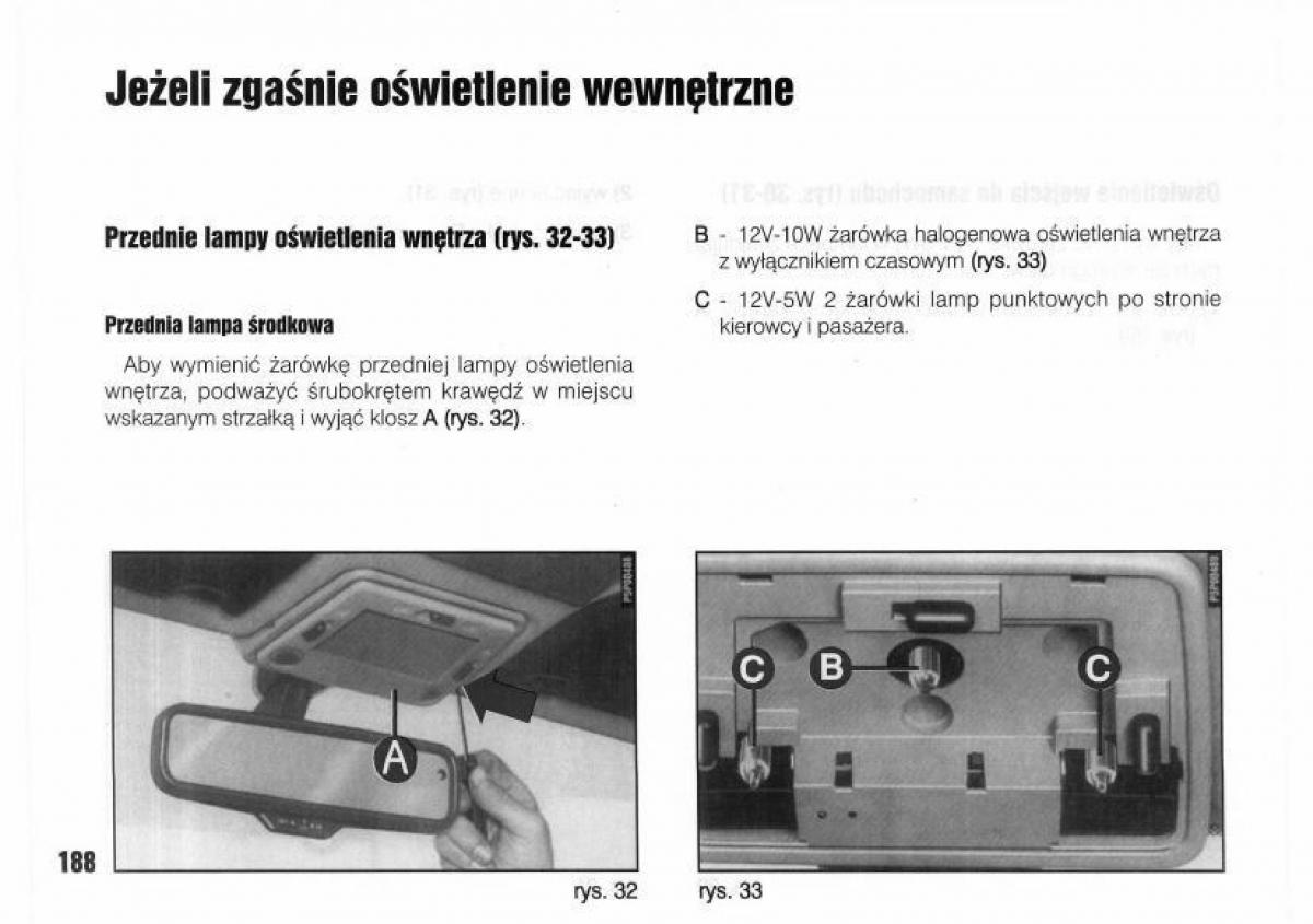 Lancia Kappa instrukcja obslugi / page 190