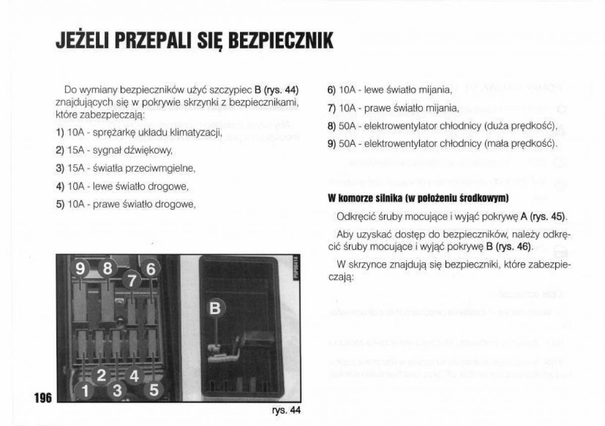 Lancia Kappa instrukcja obslugi / page 198