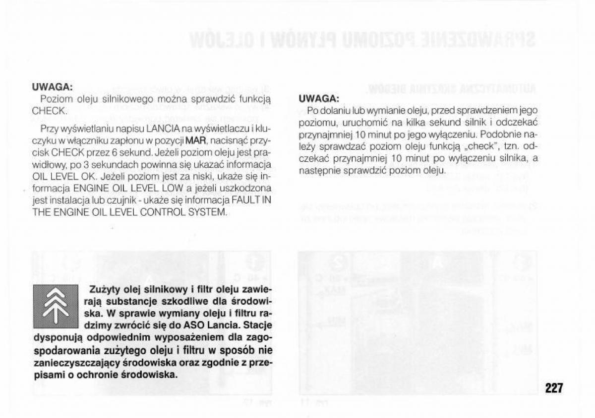 Lancia Kappa instrukcja obslugi / page 229