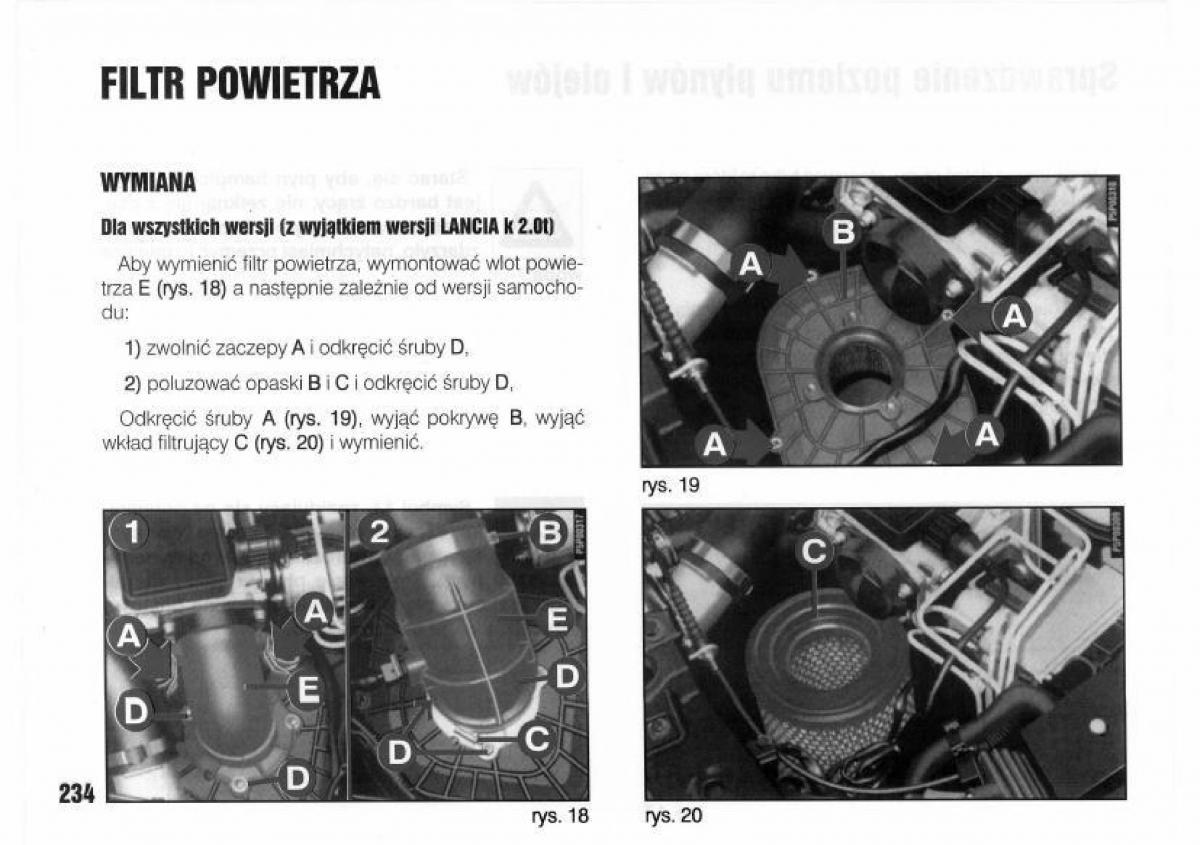 Lancia Kappa instrukcja obslugi / page 236