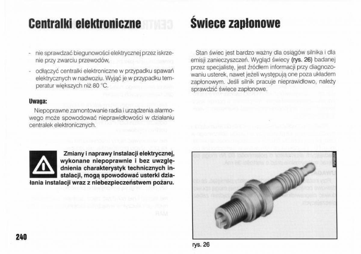 Lancia Kappa instrukcja obslugi / page 242