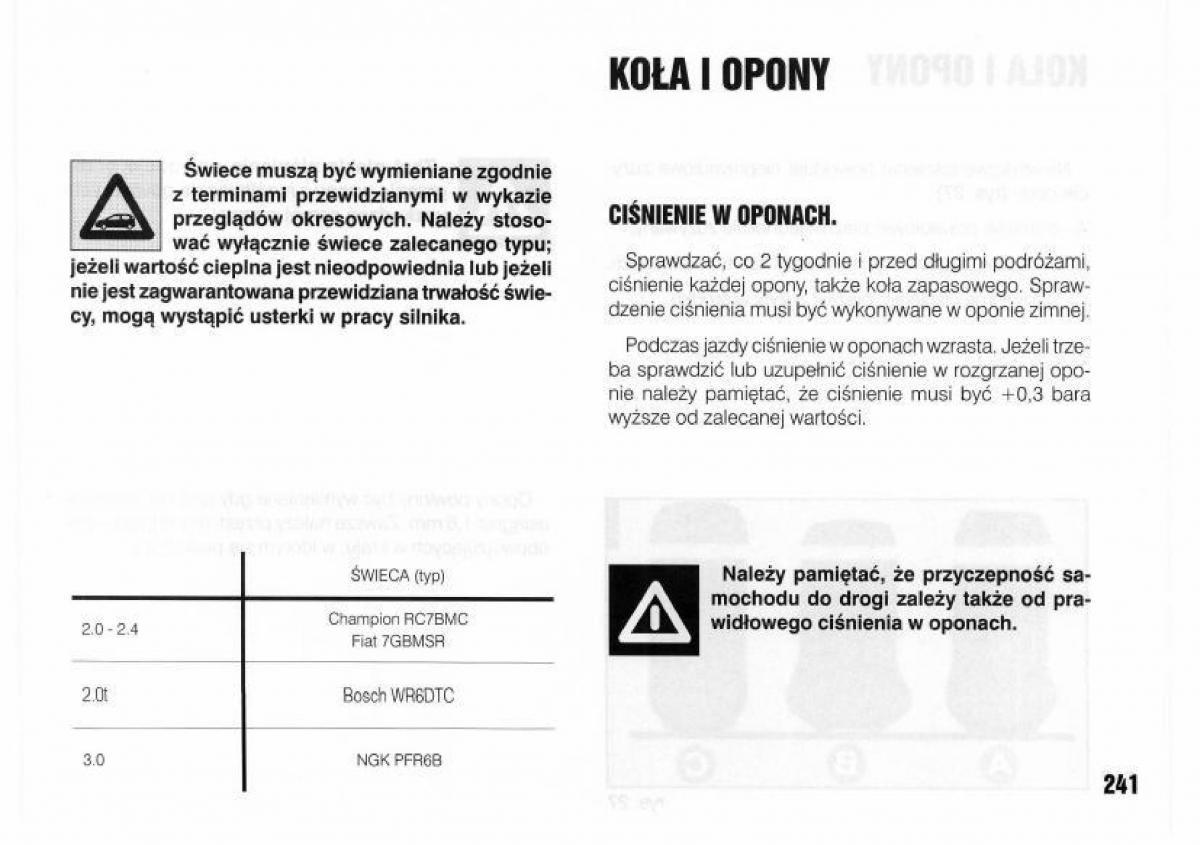 Lancia Kappa instrukcja obslugi / page 243