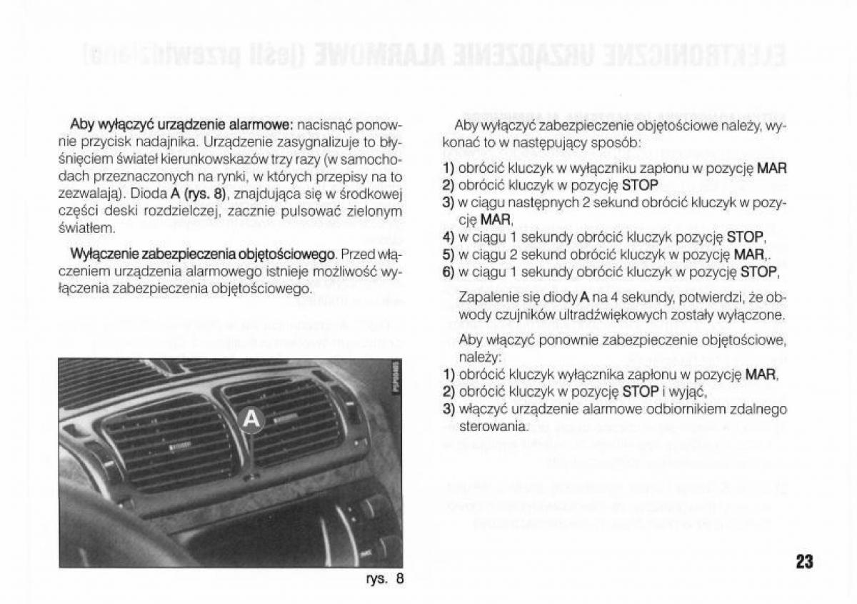 Lancia Kappa instrukcja obslugi / page 25