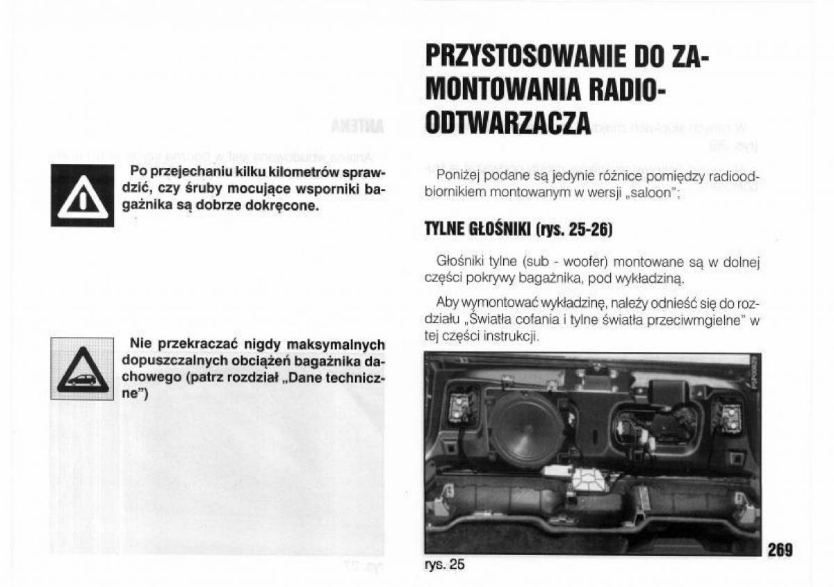 Lancia Kappa instrukcja obslugi / page 271