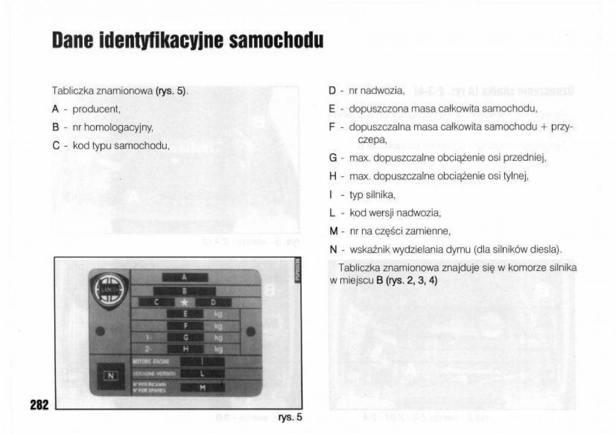 Lancia Kappa instrukcja obslugi / page 284