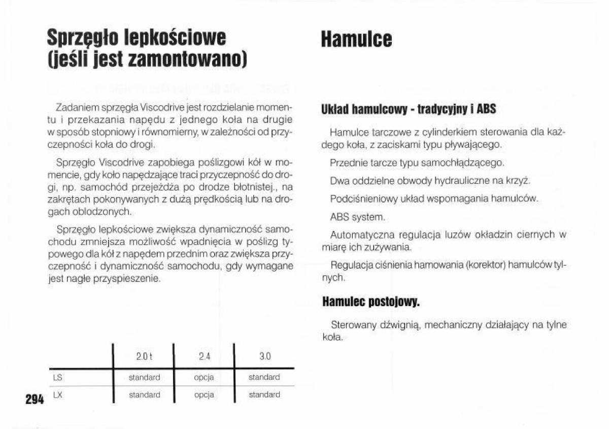 Lancia Kappa instrukcja obslugi / page 296