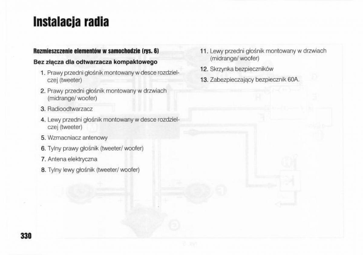 Lancia Kappa instrukcja obslugi / page 332