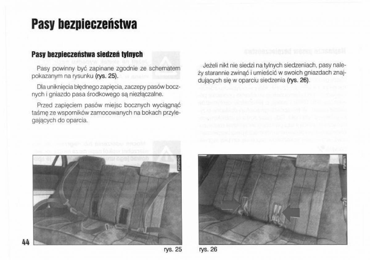 Lancia Kappa instrukcja obslugi / page 46