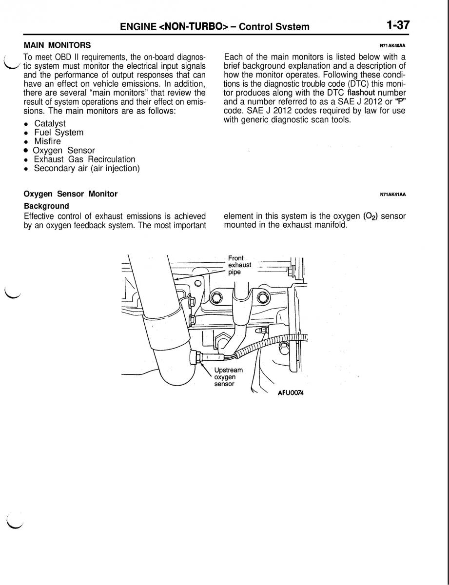 Mitsubishi Eclipse II technical information manual / page 58