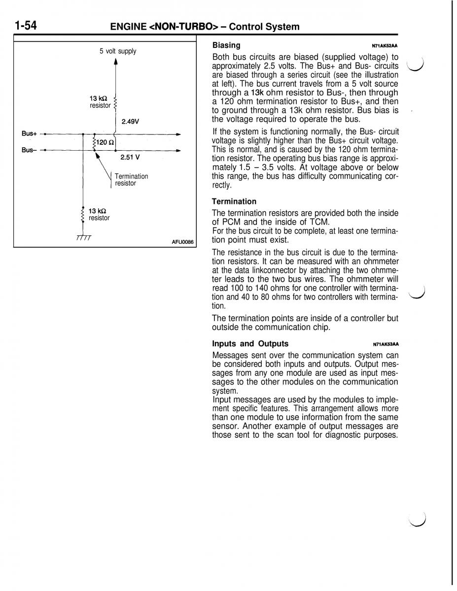 Mitsubishi Eclipse II technical information manual / page 75