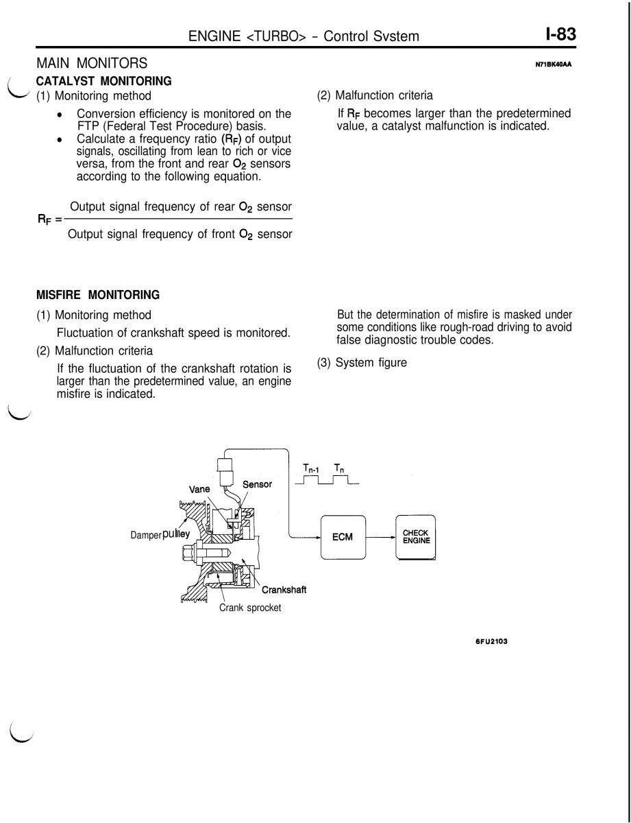 Mitsubishi Eclipse II technical information manual / page 104