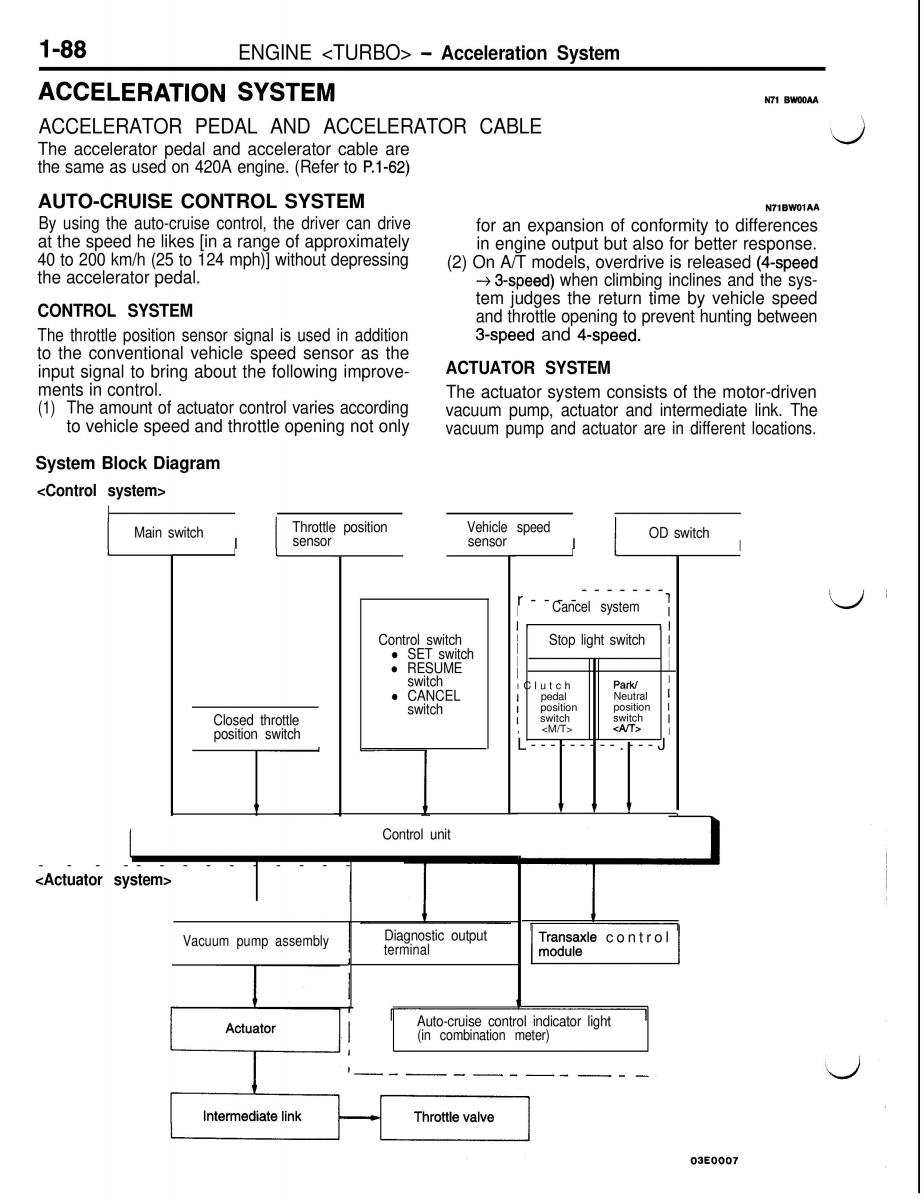 Mitsubishi Eclipse II technical information manual / page 109