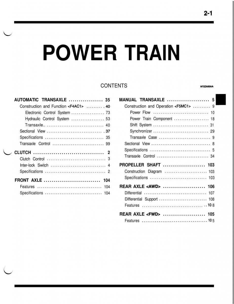 Mitsubishi Eclipse II technical information manual / page 114