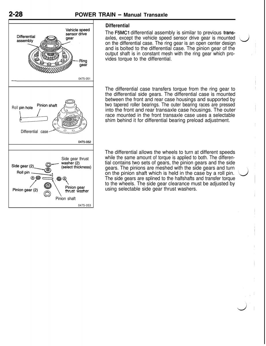 Mitsubishi Eclipse II technical information manual / page 141