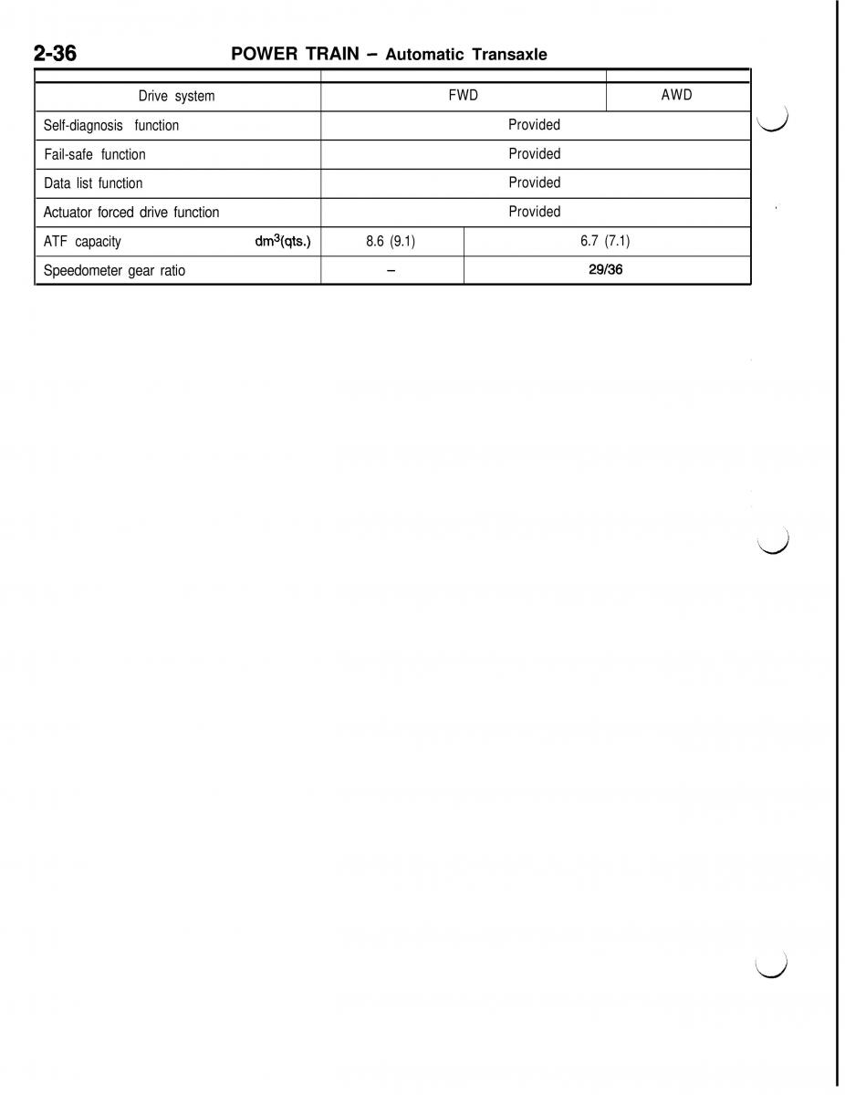 Mitsubishi Eclipse II technical information manual / page 149