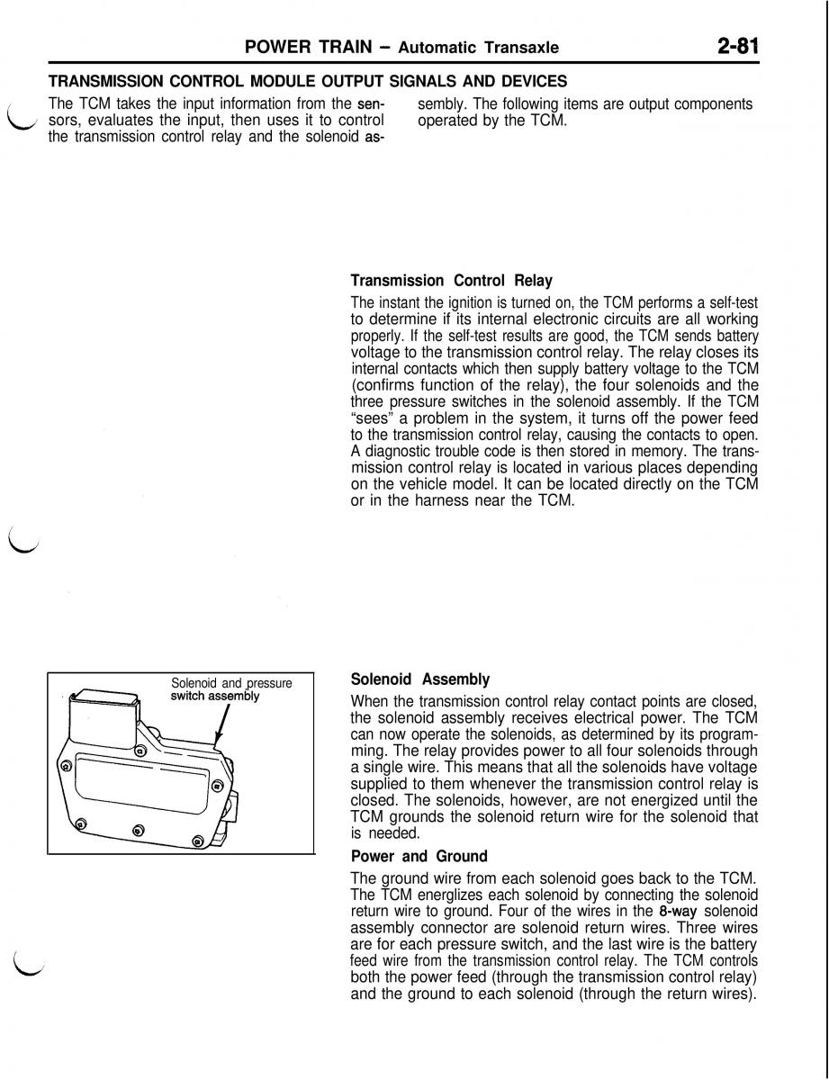 Mitsubishi Eclipse II technical information manual / page 194