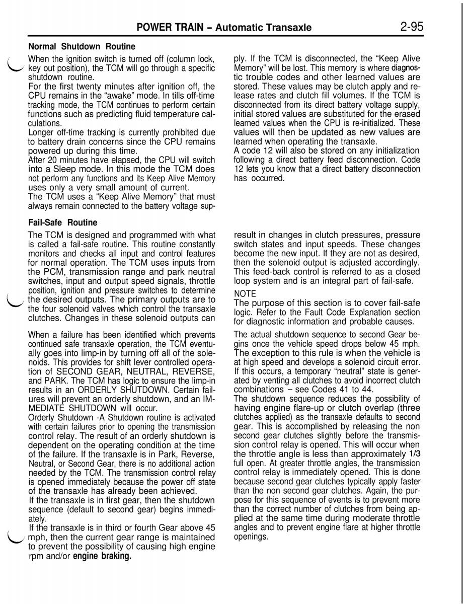 Mitsubishi Eclipse II technical information manual / page 208