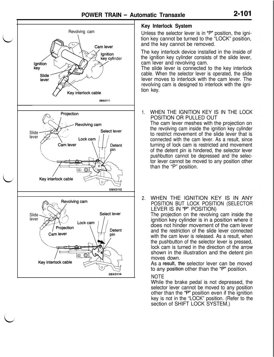 Mitsubishi Eclipse II technical information manual / page 214