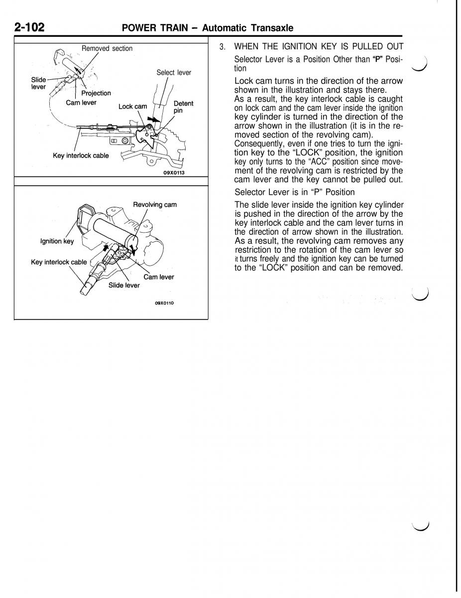 Mitsubishi Eclipse II technical information manual / page 215