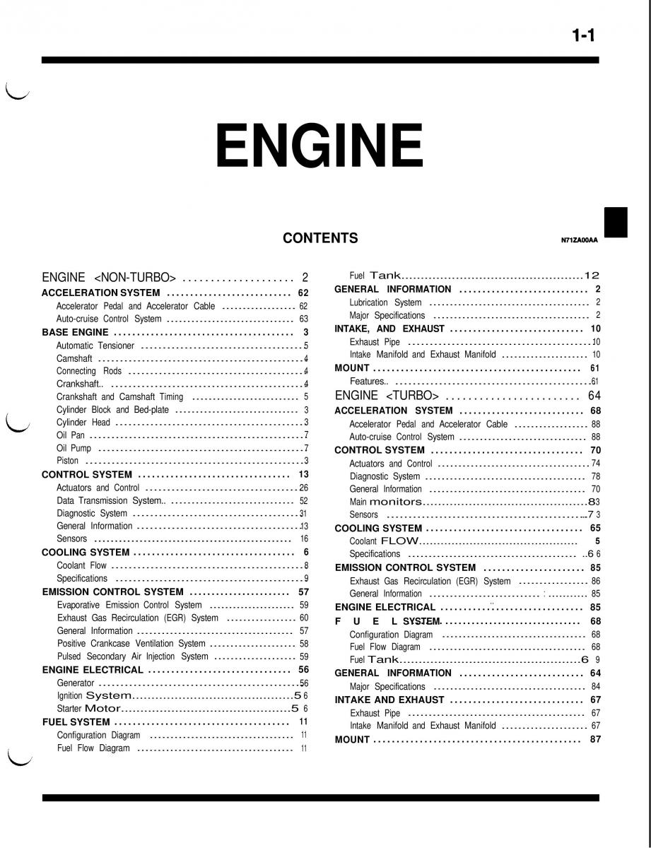 Mitsubishi Eclipse II technical information manual / page 22